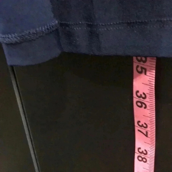 Attitudes By Renee Open front, long sleeve,mid length cardigan, Navy Blue - Picture 10 of 10